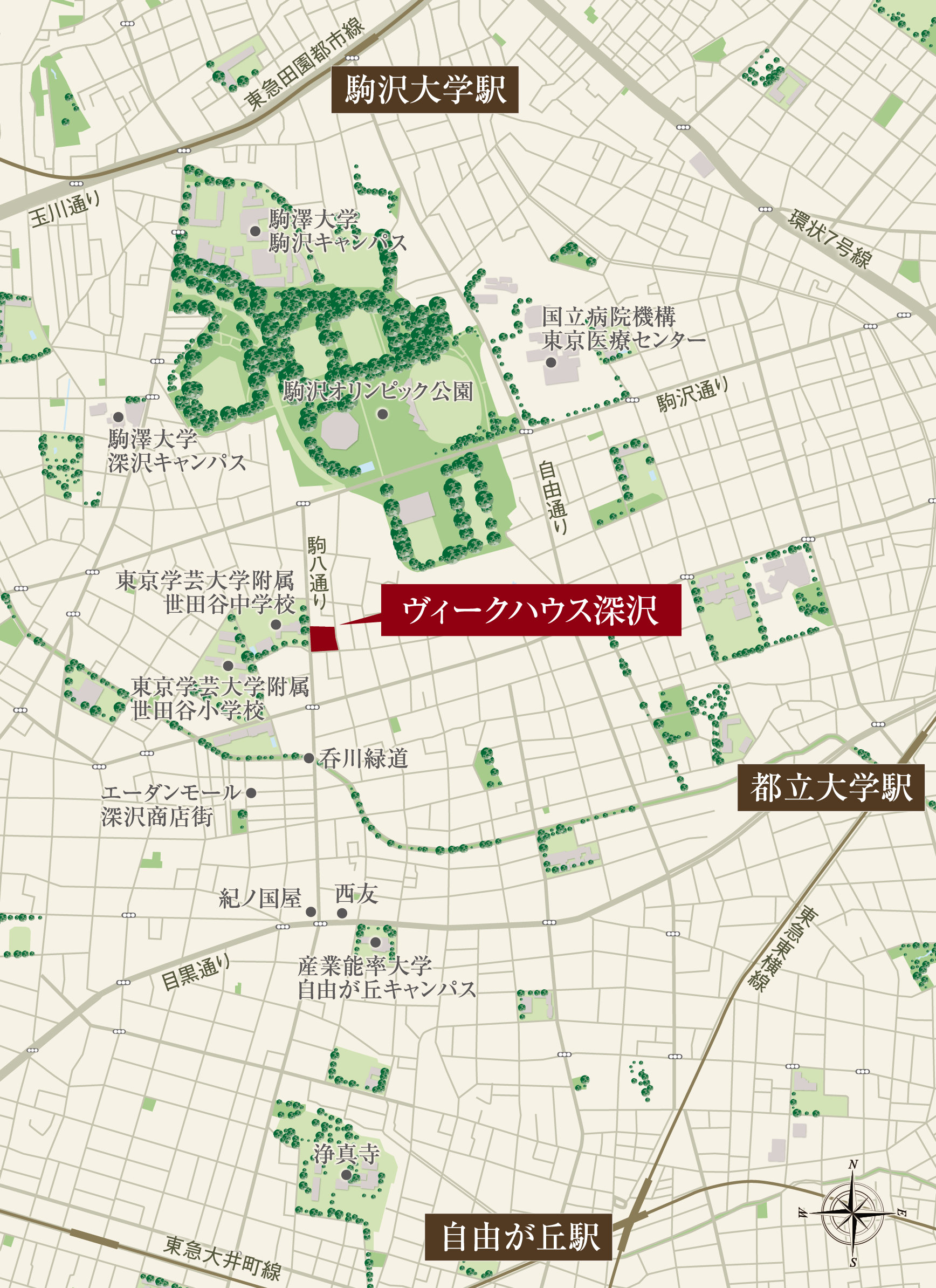 広域の案内地図