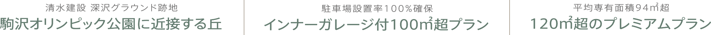 駒沢オリンピック公園に近接する丘／インナーガレージプラン付100㎡超プラン／120㎡超のプレミアムプラン